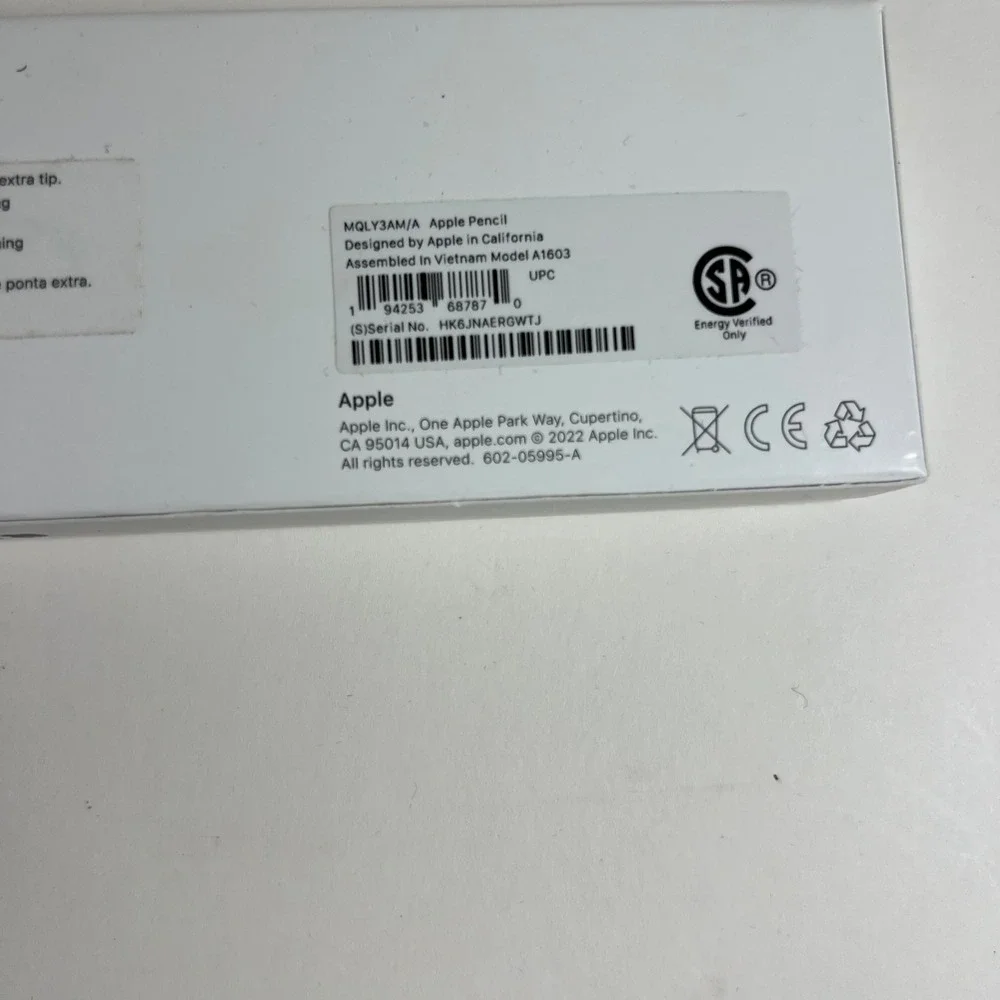 Apple‎ Pencil 1st Generation MQLY3AM/A NOB White Stylus Accessories